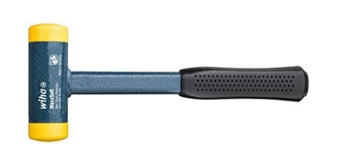 Młotek bezodrzutowy z obuchem średnio twardym z trzonem stalowym