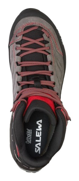 Salewa MTN Trainer Mid GTX Męski Dorosły Ciemnoszary, Szary, Czerwony