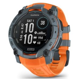 Zegarek sportowy Garmin Instinct 3 Solar Twilight Solstice 50mm Pomarańczowy