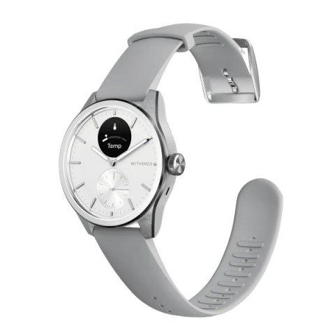 Zegarek Withings Scanwatch 2 z funkcją EKG, pomiarem pulsu i SPO2 oraz mierzeniem aktywności fizycznej i snu (42mm, white)