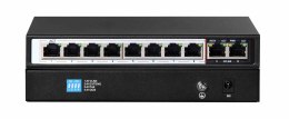 Extralink Switch PoE CERES 8x 100Mb/s PoE/PoE+, 2x RJ45 Uplink 100Mb/s, 96W