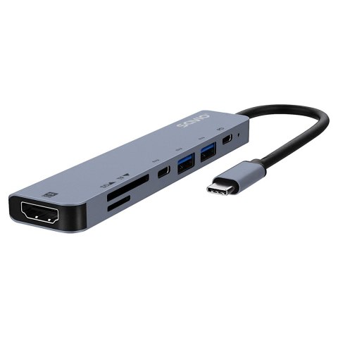 SAVIO HUB USB-C 7 W 1 AK-82