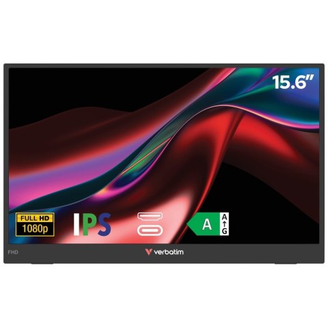 Monitor przenośny Verbatim LIGHT 15,6" FHD czarny 32401