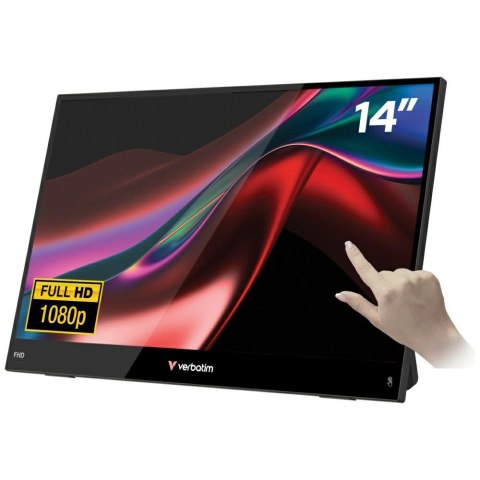 Monitor przenośny dotykowy Verbatim LIGHT 14" FHD czarny 32400