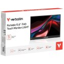 Monitor przenośny dotykowy Verbatim LIGHT 15,6" FHD czarny 32402