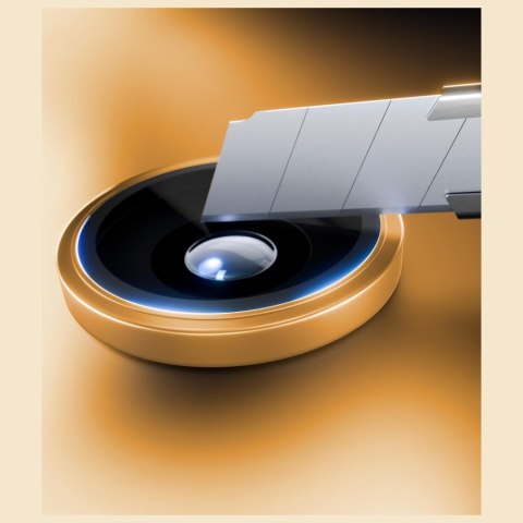 Ochrona na obiektyw aparatu 3MK HARDY Lens Protection Pro do Apple iPhone 17 Pro / 17 Pro Max pomarańczowy