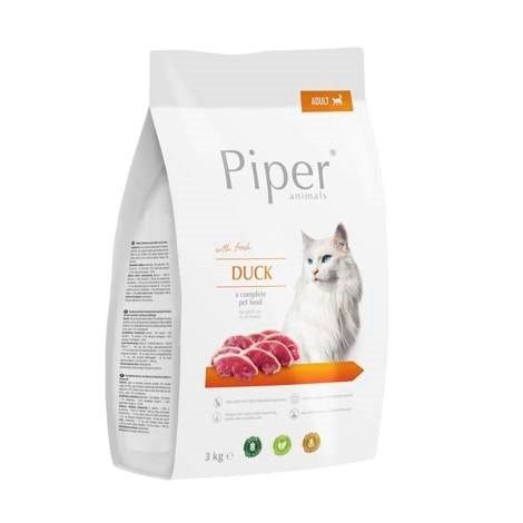 DOLINA NOTECI Piper Animals z kaczką - sucha karma dla kota - 3 kg