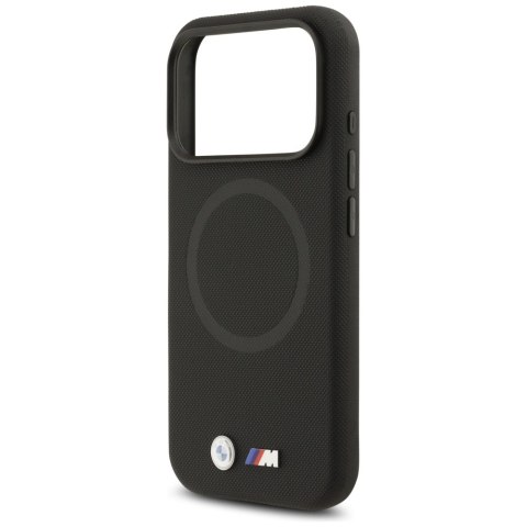 Etui BMW M FW Metal Logo MagSafe do iPhone 17 Pro czarny