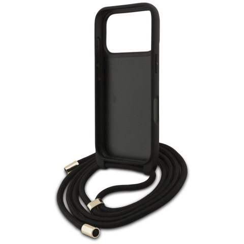 Etui Guess 4G Big Logo Cord Stap Crossbody do iPhone 17 Pro brązowy