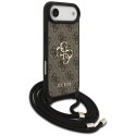 Etui Guess 4G Big Logo Cord Stap Crossbody do iPhone Air brązowy