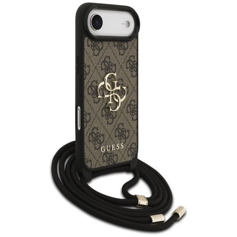 Etui Guess 4G Big Logo Cord Stap Crossbody do iPhone Air brązowy