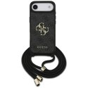 Etui Guess 4G Big Logo Cord Stap Crossbody do iPhone Air czarny