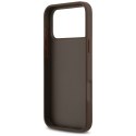 Etui Guess 4G Double Card Triangle do iPhone 17 Pro Max brązowy