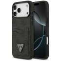 Etui Guess 4G Double Card Triangle do iPhone 17 Pro Max czarny