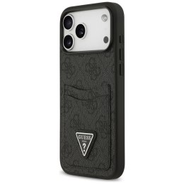 Etui Guess 4G Double Card Triangle do iPhone 17 Pro Max czarny