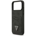 Etui Guess 4G Double Card Triangle do iPhone 17 Pro Max czarny