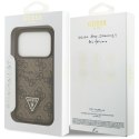 Etui Guess 4G Double Card Triangle do iPhone 17 Pro brązowy