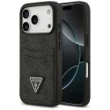 Etui Guess 4G Double Card Triangle do iPhone 17 Pro czarny