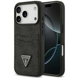 Etui Guess 4G Double Card Triangle do iPhone 17 Pro czarny