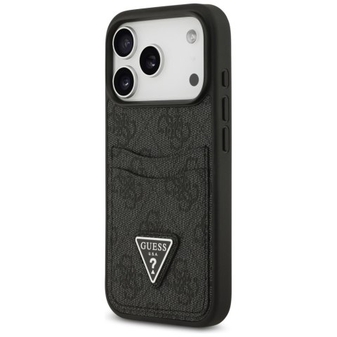 Etui Guess 4G Double Card Triangle do iPhone 17 Pro czarny