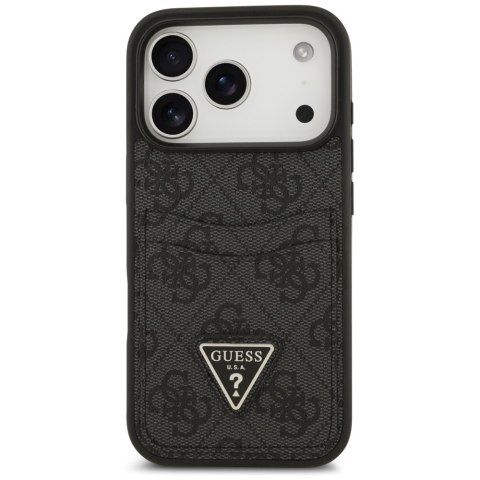 Etui Guess 4G Double Card Triangle do iPhone 17 Pro czarny
