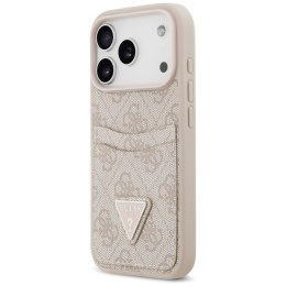 Etui Guess 4G Double Card Triangle do iPhone 17 Pro różowy