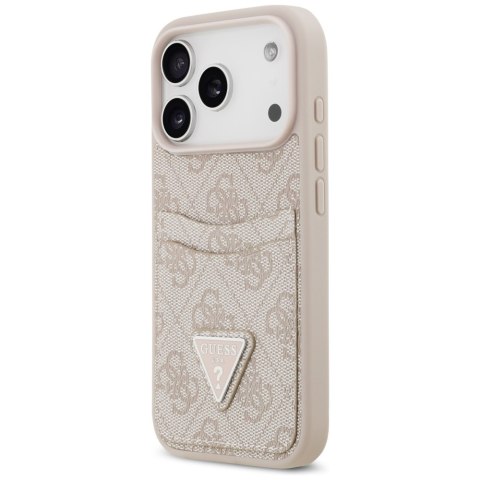 Etui Guess 4G Double Card Triangle do iPhone 17 Pro różowy