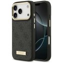 Etui Guess 4G Logo Plate MagSafe do iPhone 17 Pro czarny