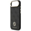 Etui Guess 4G Strass Logo & Big Strap Metal Buttons MagSafe do iPhone Air czarny