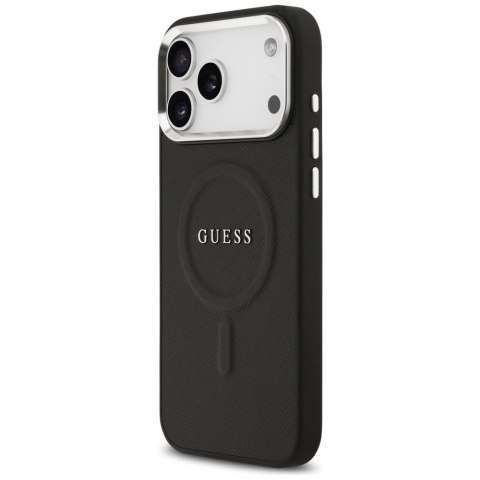Etui Guess Classic Logo MagSafe do iPhone 17 Pro Max czarny