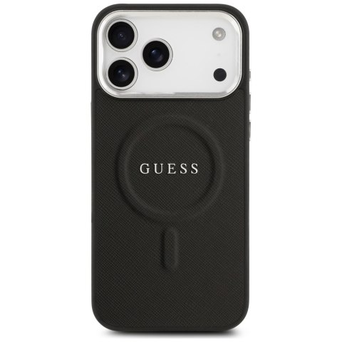 Etui Guess Classic Logo MagSafe do iPhone 17 Pro Max czarny
