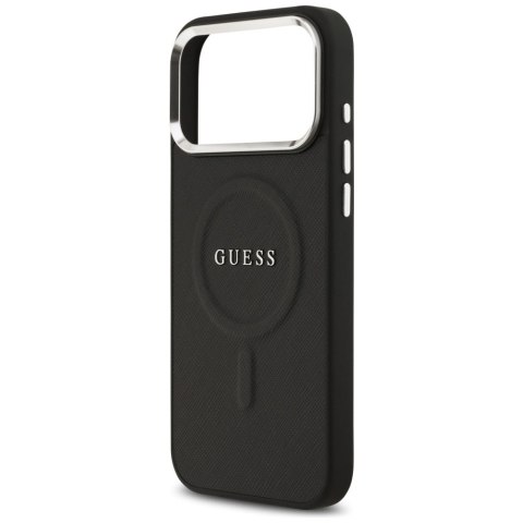 Etui Guess Classic Logo MagSafe do iPhone 17 Pro Max czarny
