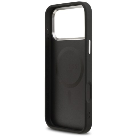 Etui Guess Classic Logo MagSafe do iPhone 17 Pro Max czarny