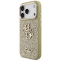 Etui Guess Fixed Glitter Big 4G Metal Frame do iPhone 17 Pro złoty