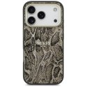 Etui Guess Python Pattern MagSafe do iPhone 17 Pro brązowy