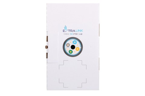 Extralink Kabel sieciowy skrętka CAT5E FTP (F/UTP) V2 Zewnętrzny 305M