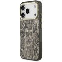 Etui Guess Python Pattern MagSafe do iPhone 17 Pro Max brązowy