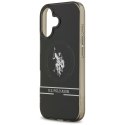 Etui US Polo DH and Bottom Stripe Logo MagSafe do iPhone 17 czarny