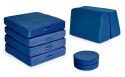 Sofa modułowa duża składana dla dzieci DIY 8 miękkich poduch - niebieska ECOTOYS