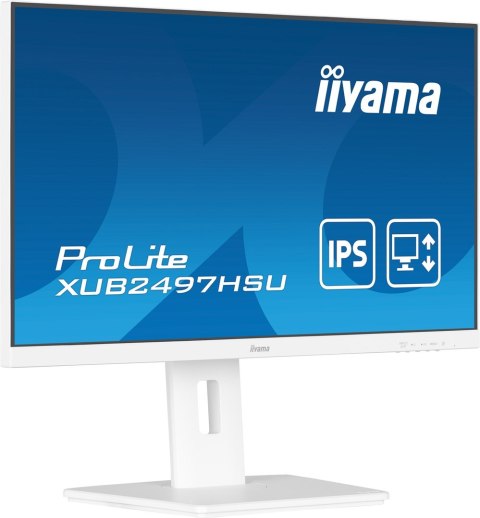 Iiyama TFT XUB2497HSU IPS 24'' HDMI/DP/2xUSB/hoev/weiß - Płaski ekran - 60.5 cm