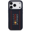 Etui Red Bull Silicone Oversize Vertical Logo MagSafe do iPhone 17 Pro granatowy