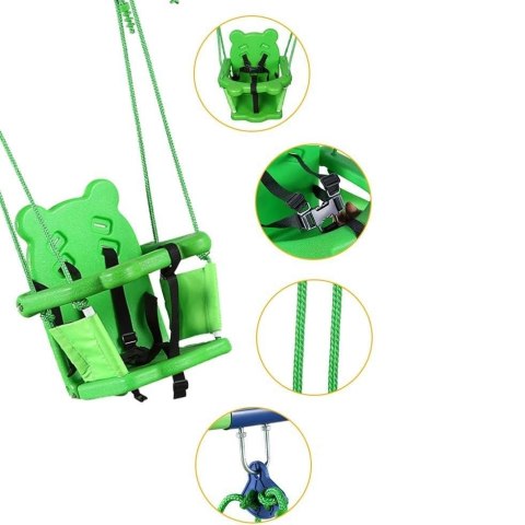 Black Forest | Stelażowa huśtawka kubełkowa dla małych dzieci 116x140x123cm