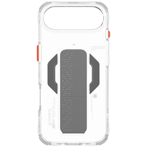 Etui Skinarma Haxa do iPhone Air Magnetic Charging + Grip Stand przezroczysty