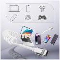 Kabel 4smarts spiralny USB-C do USB-C 100W biały