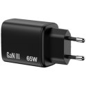 Ładowarka sieciowa Verbatim Essentials GaN 65W czarny 32352