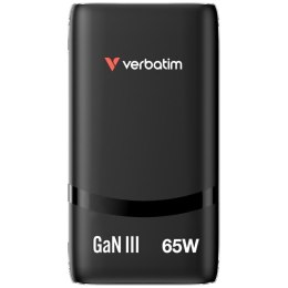 Ładowarka sieciowa Verbatim Fold n Go GaN 65W czarny 32354
