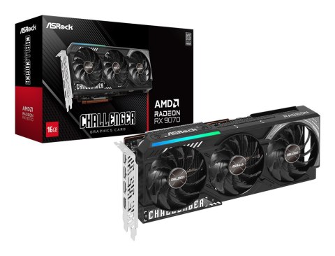 Karta graficzna ASRock Challenger AMD Radeon RX 9070 AMD 16 GB