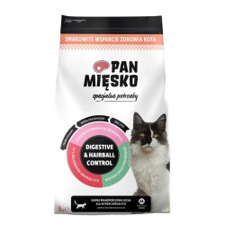 Pan Mięsko Digestive & Hairball Control sucha karma dla kota 3kg
