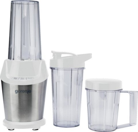 Blender Gorenje BN1000E, blat stołu, moc 1000 W, materiał słoika Tritan, pojemność słoika 0,75 L, kruszenie lodu, biały