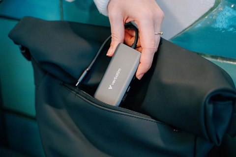 USB-C Hub wieloportowy 6-port, 32157, szary, długość kabla 18,8 cm, Verbatim, USB-C PD, USB-A 3.2 Gen 1, USB-A 2.0, SD a microSD